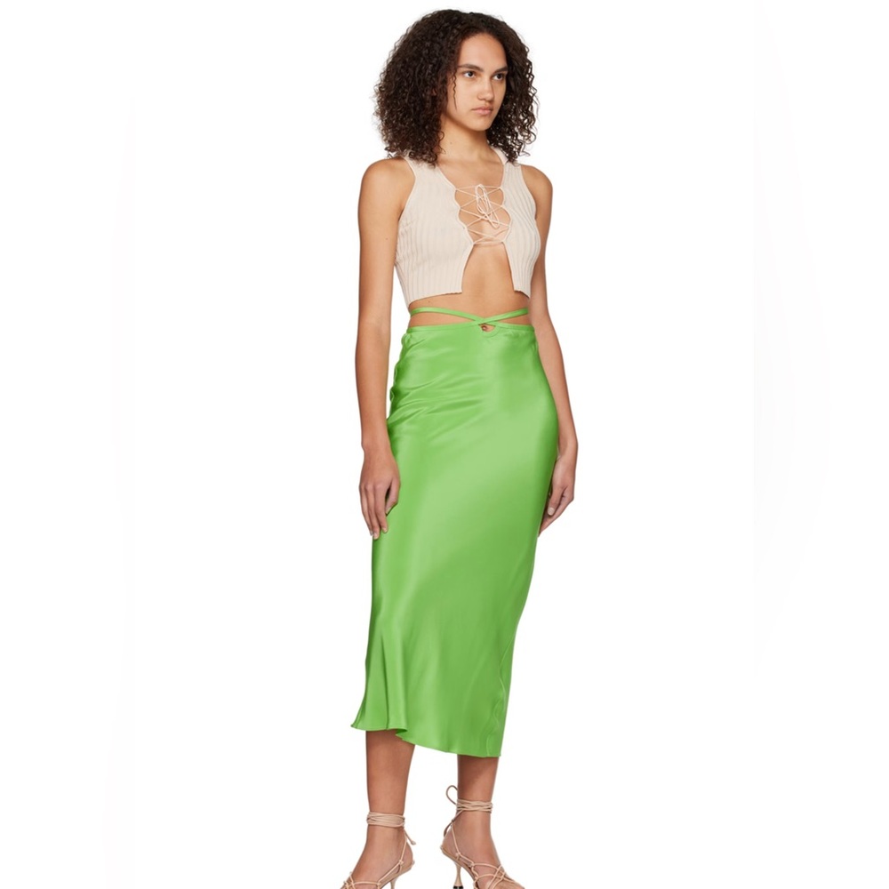 Christopher Esber Tie-Waist Midi Skirt US 2 (AUS 6)